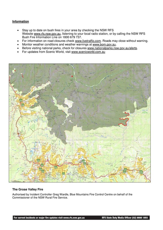 Grose Valley Fire Update 29-12-2019b