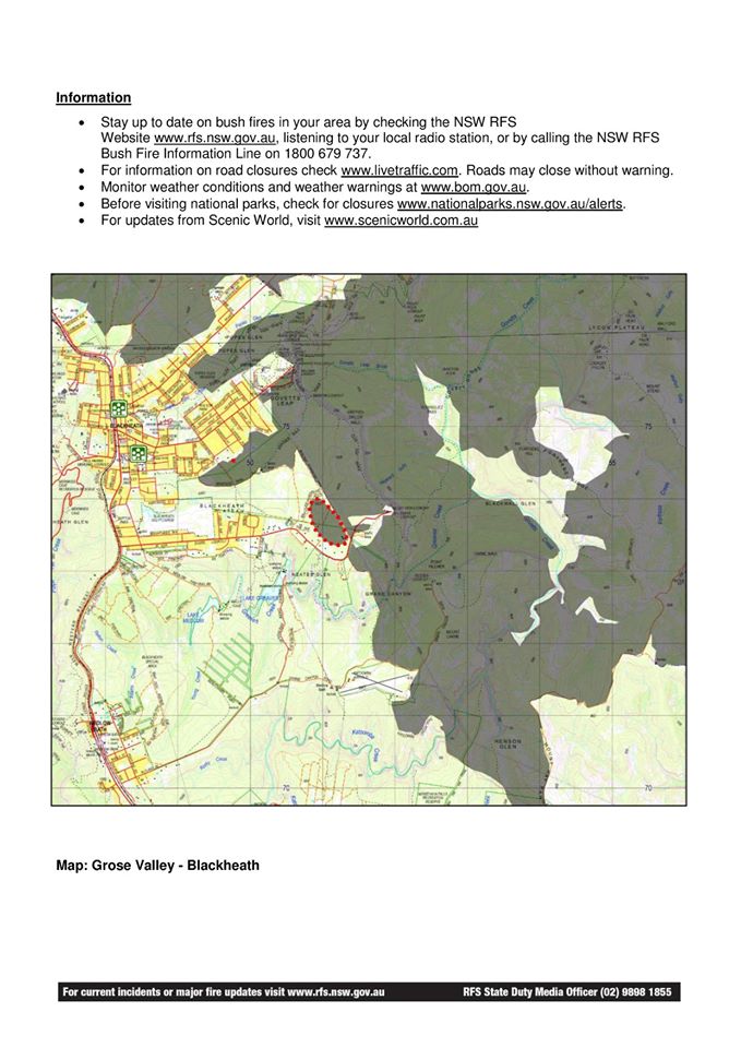 Grose Valley Fire Update 1-1-2020b