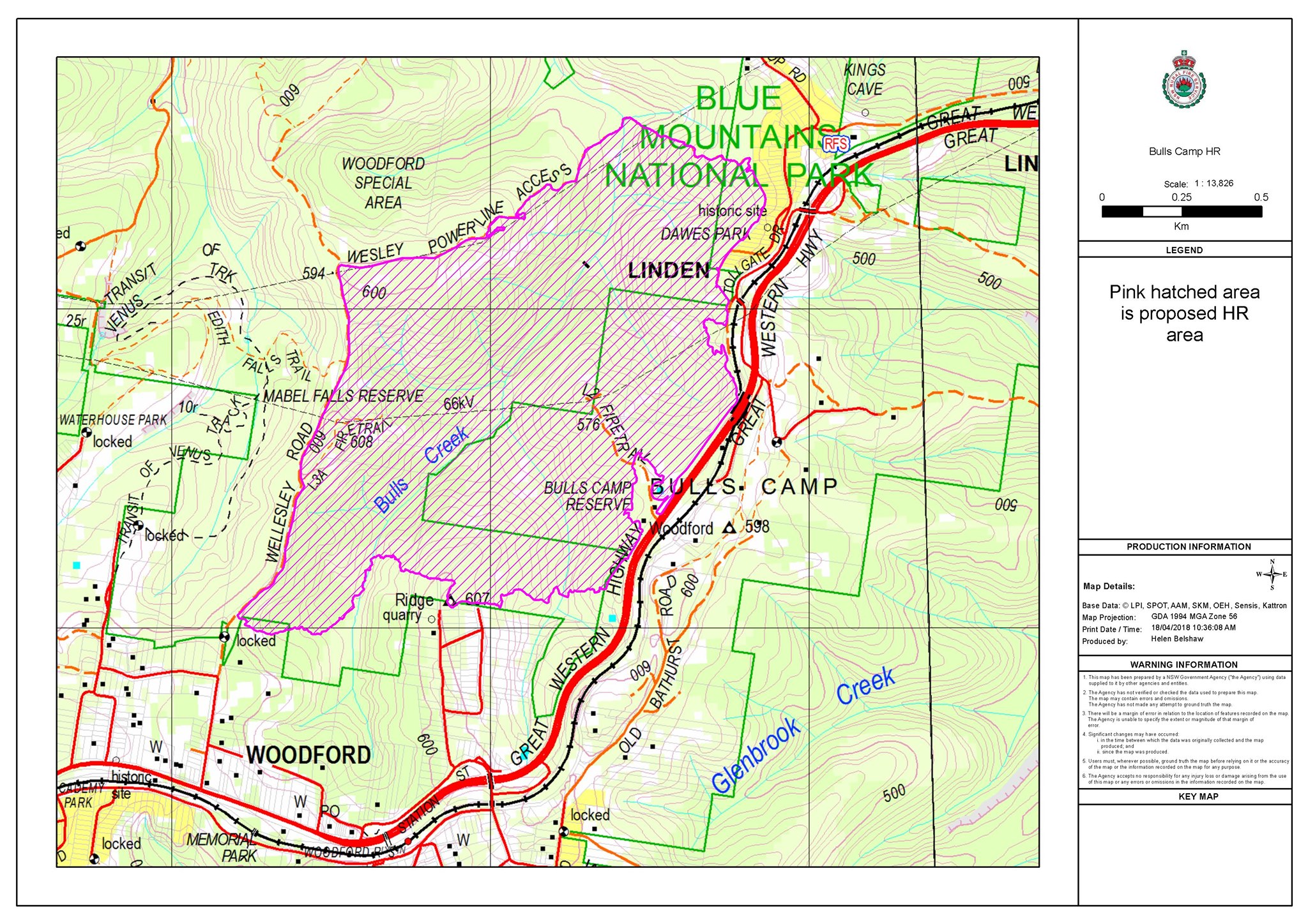 Bulls Camp Woodford Hazard Reduction 24-8-19