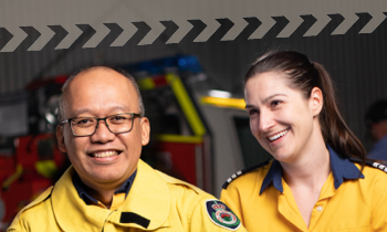 NSW RFS volunteers