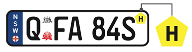 EV identification plate