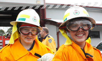 Cadet members of NSW RFS