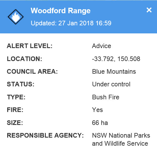 Woodford Range Fire 1