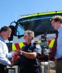 Gallacher gifts new fire truck for RFS