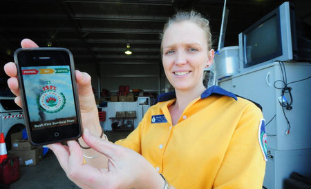 Smartphone app getting you bushfire ready