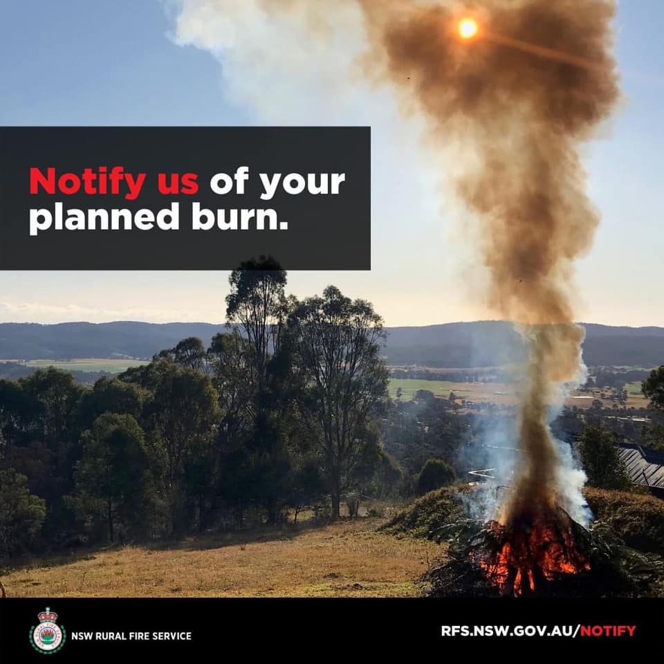 Plan burn notification