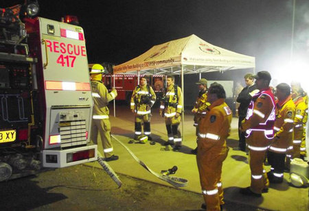 Fire fighters put through their paces