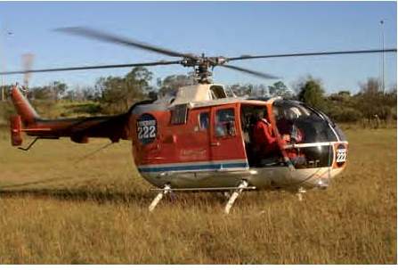 Helicopter in NSW RFS