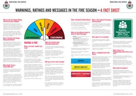 Bush Fire Bulletin liftout design